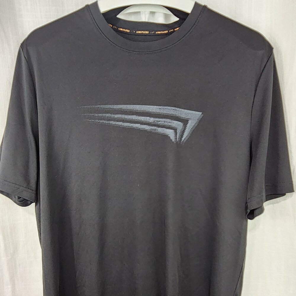 Copper Fit Limitless black short sleeve t-shirt with chest logo, size Large
